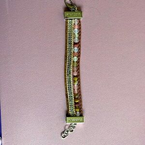Absolutely beautiful Victoria Emerson multi strand hooked clasp bracelet.